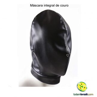 Máscara integral de couro