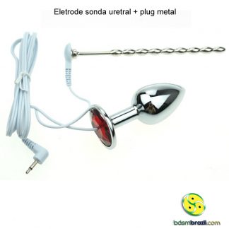 Eletrode sonda uretral + plug metal