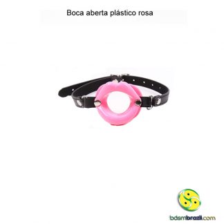 Boca aberta plástico rosa