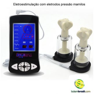 Eletroestimulação com eletrodos pressão mamilos