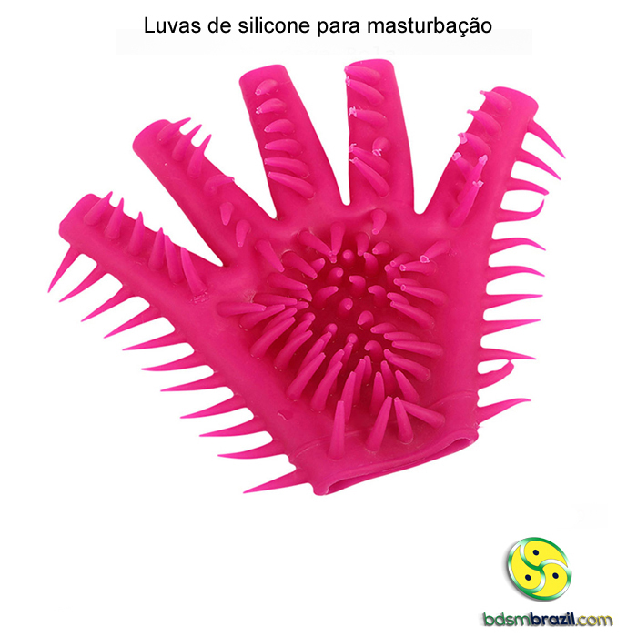 Luvas De Silicone Rosa Para Masturbação Bdsm Brazil Bdsm Brazil