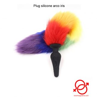 Plug silicone arco iris
