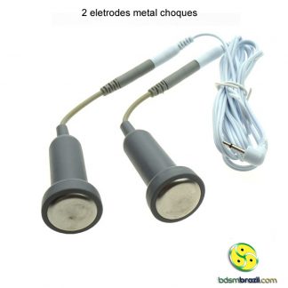 2 eletrodes metal choques