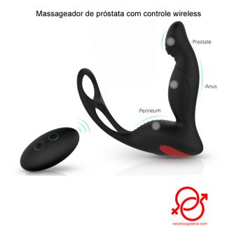 Massageador de próstata com controle wireless