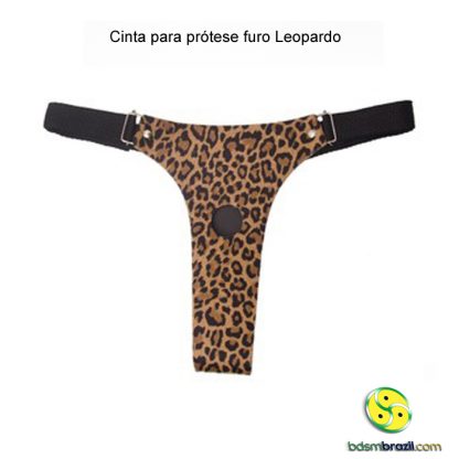 Cinta para prótese furo Leopardo