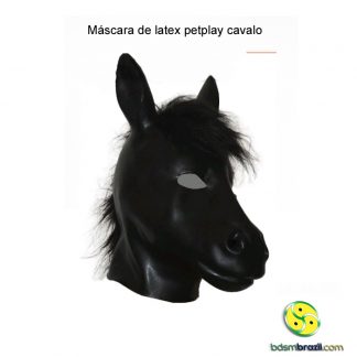 Máscara de latex petplay cavalo