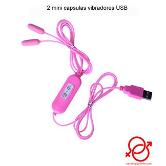 2 mini capsulas vibradores USB