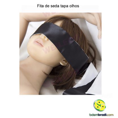 Fita de seda tapa olhos