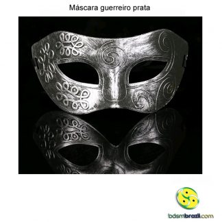 Máscara guerreiro prata