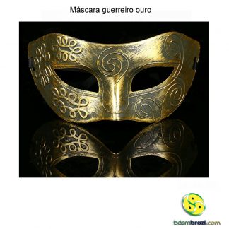Máscara guerreiro ouro