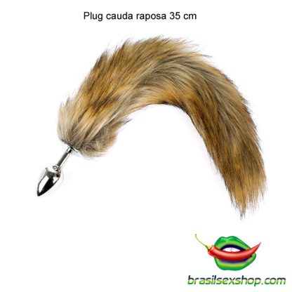 Plug cauda raposa 35 cm