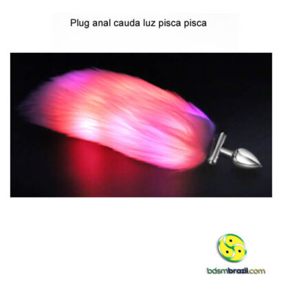 Plug anal cauda luz pisca pisca - Imagem 2
