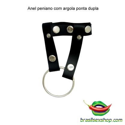 Anel peniano com argola ponta dupla