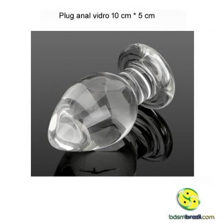 Plug anal vidro 10 cm * 5 cm