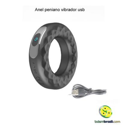 Anel peniano vibrador usb