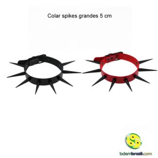 Colar spikes grandes 5 cm