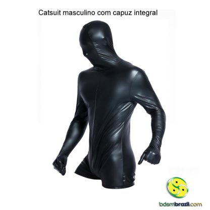 Catsuit masculino com capuz integral - Image 2