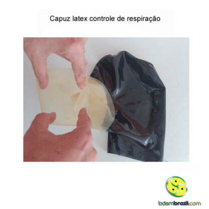 Capuz latex controle de respiração - Imagem 6