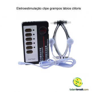 Eletroestimulação clipe grampos lábios clitoris