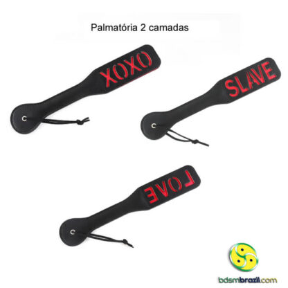 Palmatória 2 camadas em couro