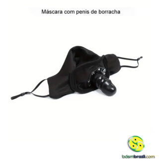 Máscara com penis de borracha