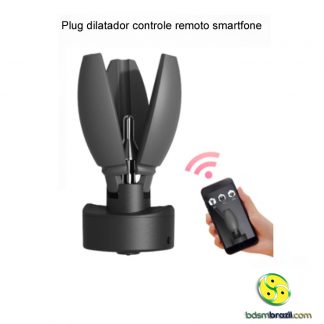 Plug dilatador controle remoto smartfone