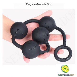 Plug 4 esferas de 5cm