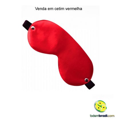 Venda em cetim vermelha