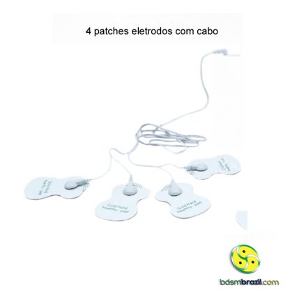 4 patches eletrodos com cabo