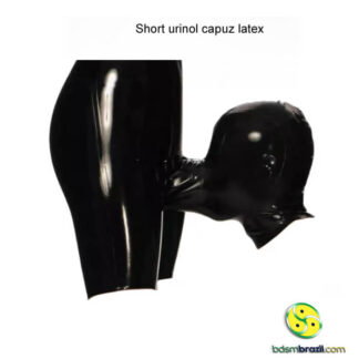 Short urinol capuz latex