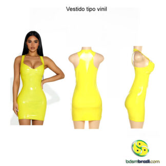Vestido tipo vinil