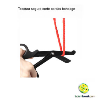 Tesoura segura corte cordas bondage