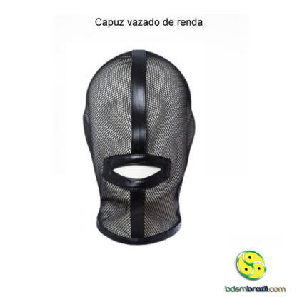 Capuz vazado de renda