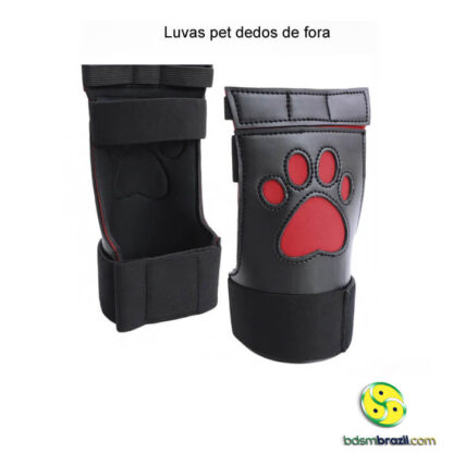 Luvas pet dedos de fora