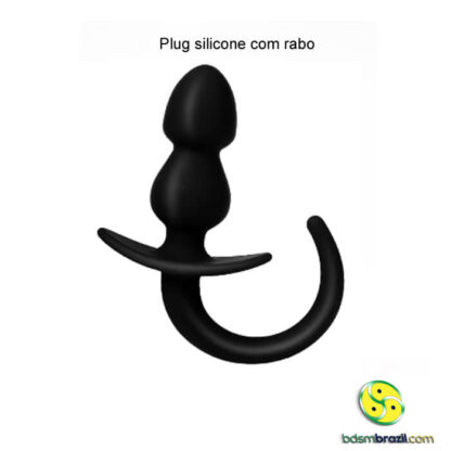 Plug silicone com rabo