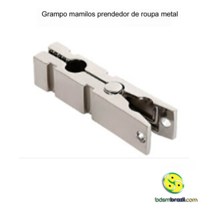 Grampo mamilos prendedor de roupa metal