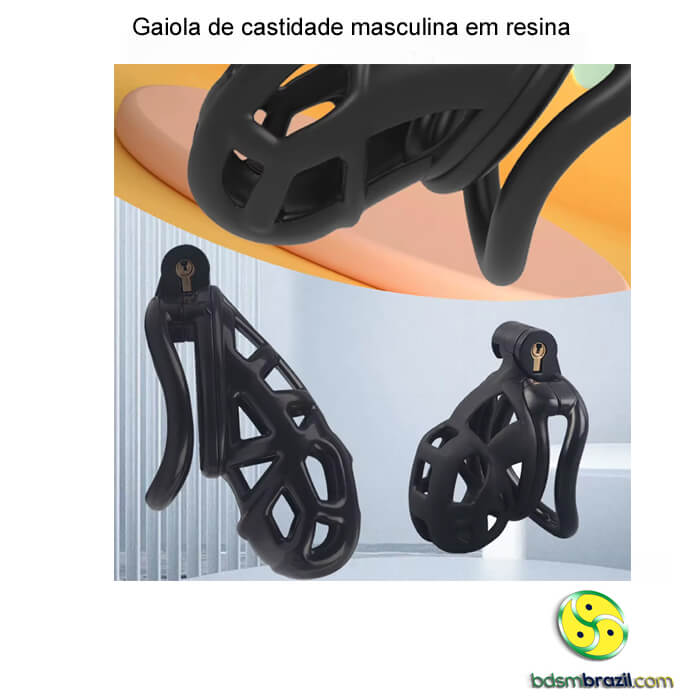 Gaiola de castidade masculina em resina - Imagem 6