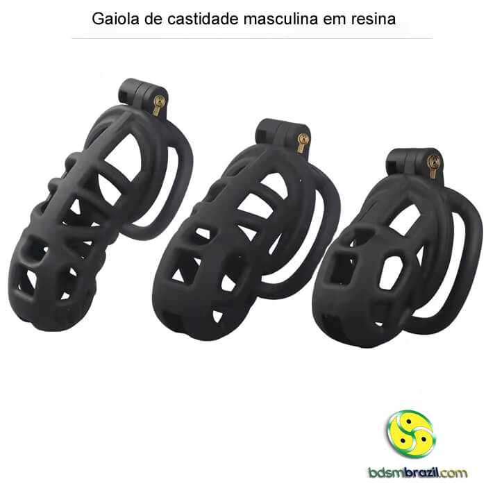 Gaiola de castidade masculina em resina