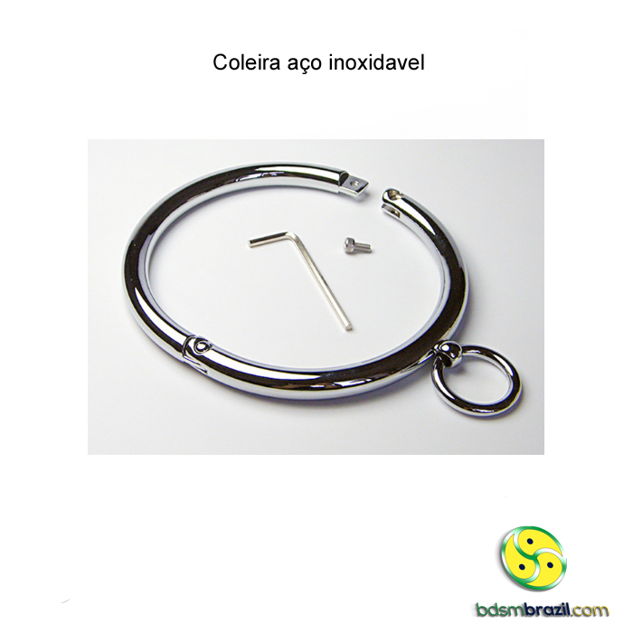 Coleira Metálica Premium com Argola Frontal - Imagem 6