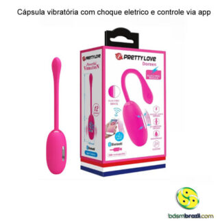 Cápsula vibratória com choque eletrico e controle via app