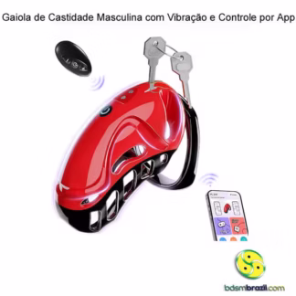 Gaiola de castidade com controle smartfone