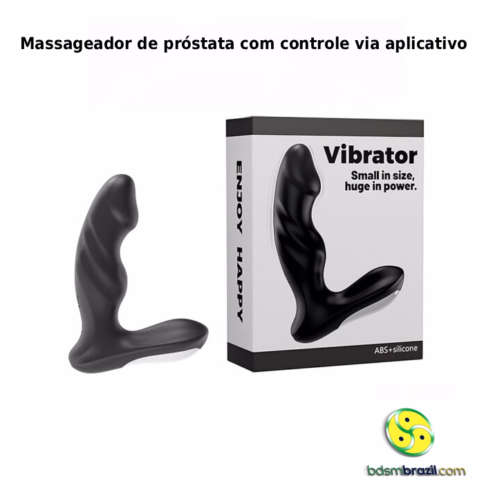 Massageador de próstata com controle via aplicativo